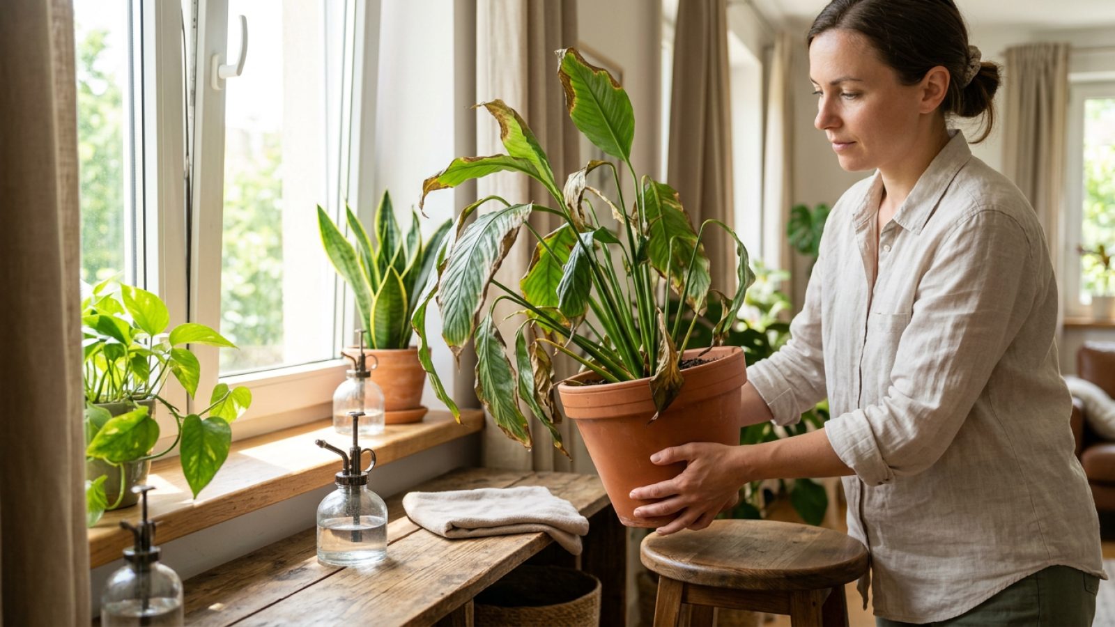 How to Save a Houseplant from Overheating in the Sun How to Save a Houseplant from Overheating in the Sun